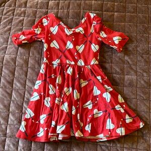 Dot dot smile heart dress 3/4 size